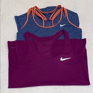 Two Small Nike Tanks